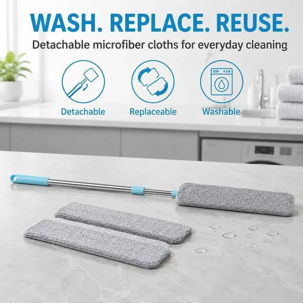 Replacement Gap Duster for Home Corner Place, Durable Flexible Arbitrary Bending Microfiber Dust Brush🧹 - image 13