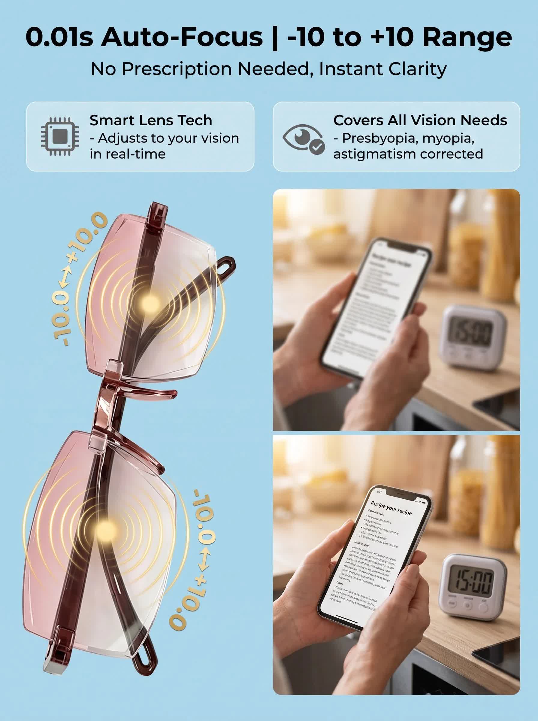 [Regain Your Youthful Vision] Smart Zoom Diamond-Cut Reading Glasses - image 6
