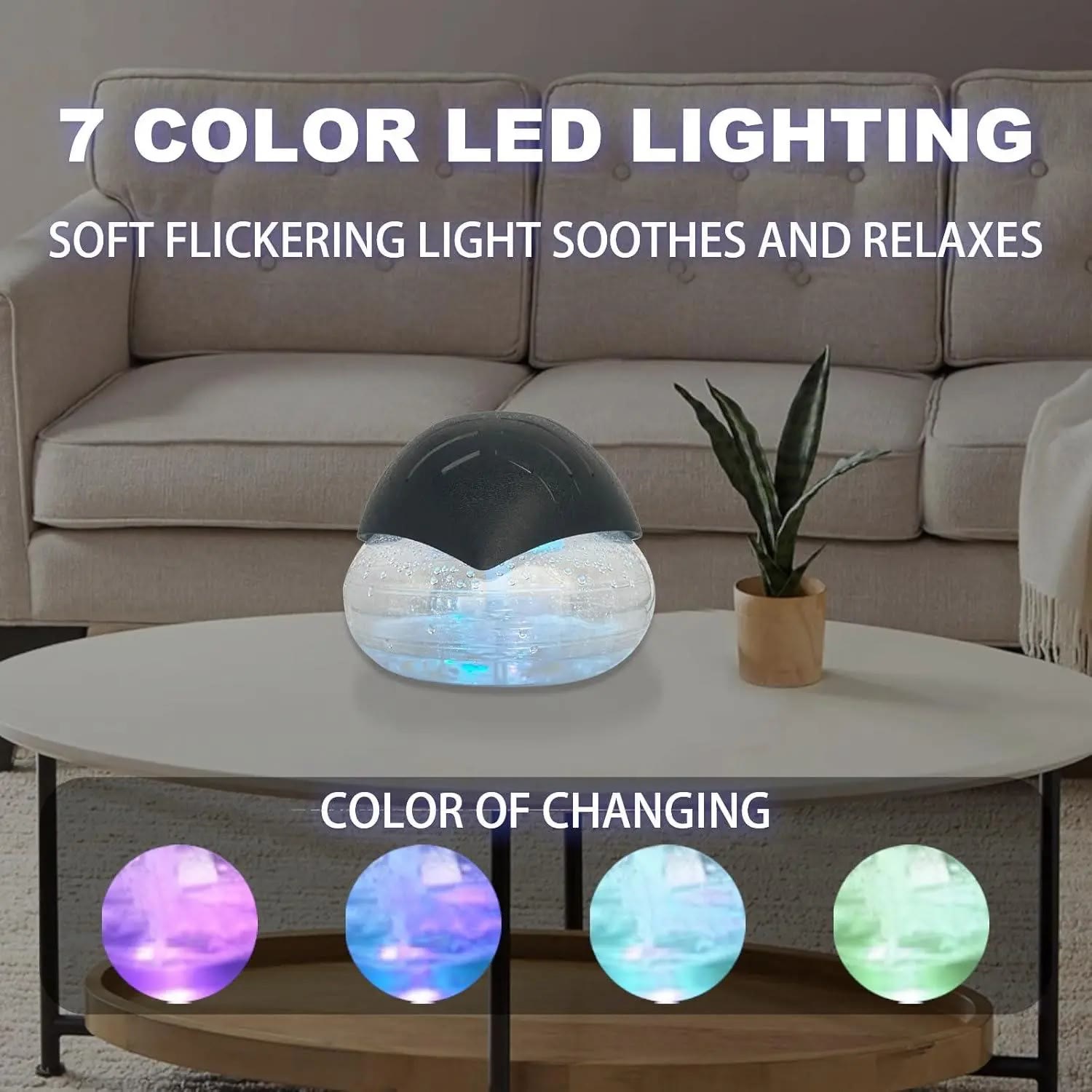 All-in-One Air Purifier - Air Washer/Air Revitalizer with 7 Color Adjustable LED Lights - image 9