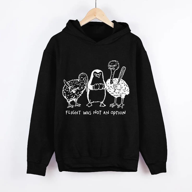 Unisex A Tough Decision Pattern Long Sleeved Hoodie - Black - US44-46(8XL) - image 5