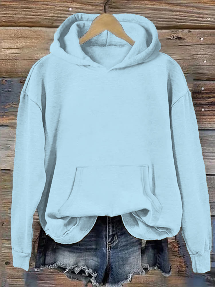Women's Solid Color Casual Hoodie