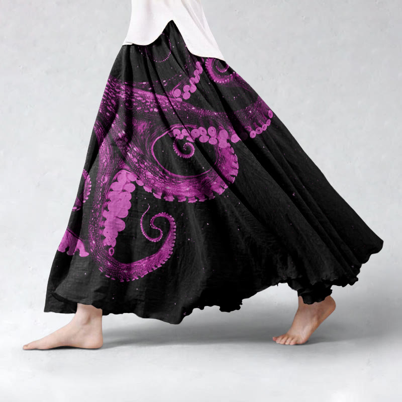 Three-dimensional Creative Octopus Skirt - Rose - 5XL - image 5