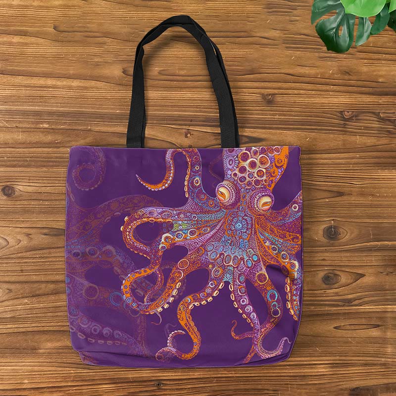 Unique Exquisite Octopus Pattern Art Print Bag - image 4
