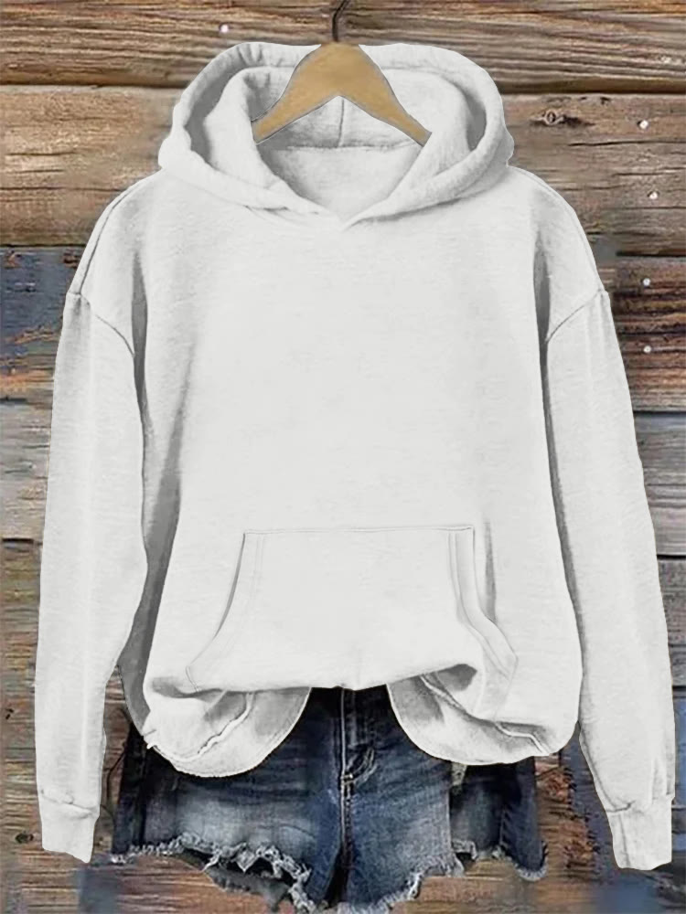 Women's Solid Color Casual Hoodie