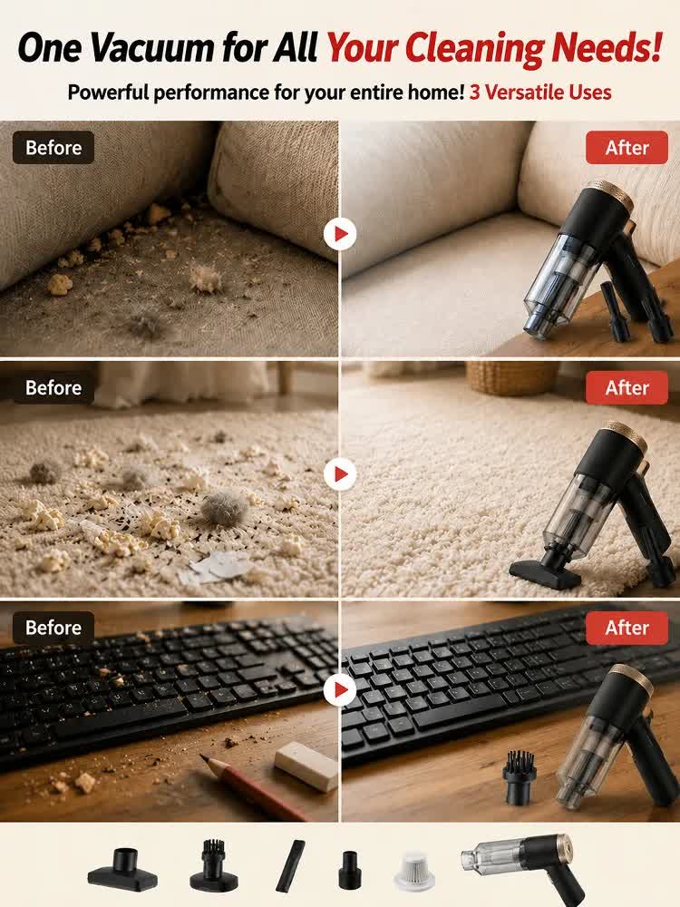 🌪️⚡ 32,000 Pa storm-force suction erases all dirt instantly! - image 7