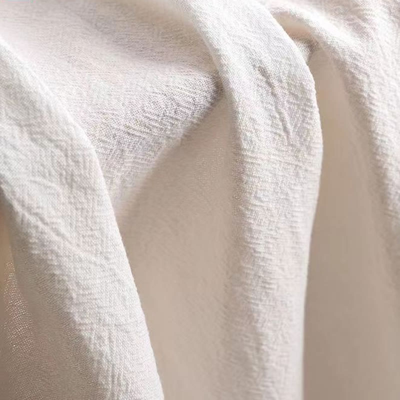 Elegant Solid V-neck Lace Half-sleeve Midi Dress - image 7