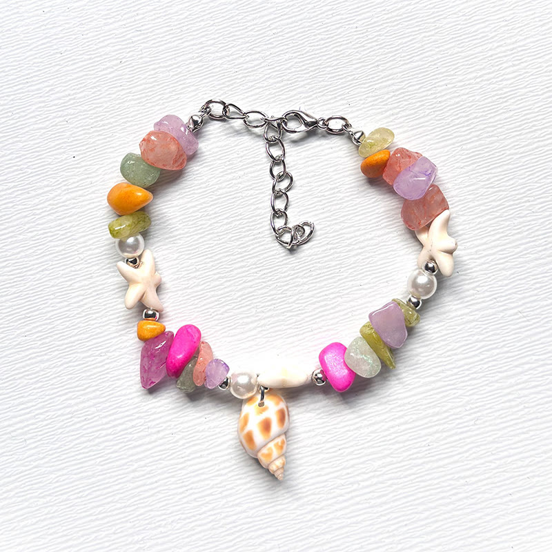 Beach Shell And Starfish Handmade Bracelet - 53 - 15-20cm - image 60