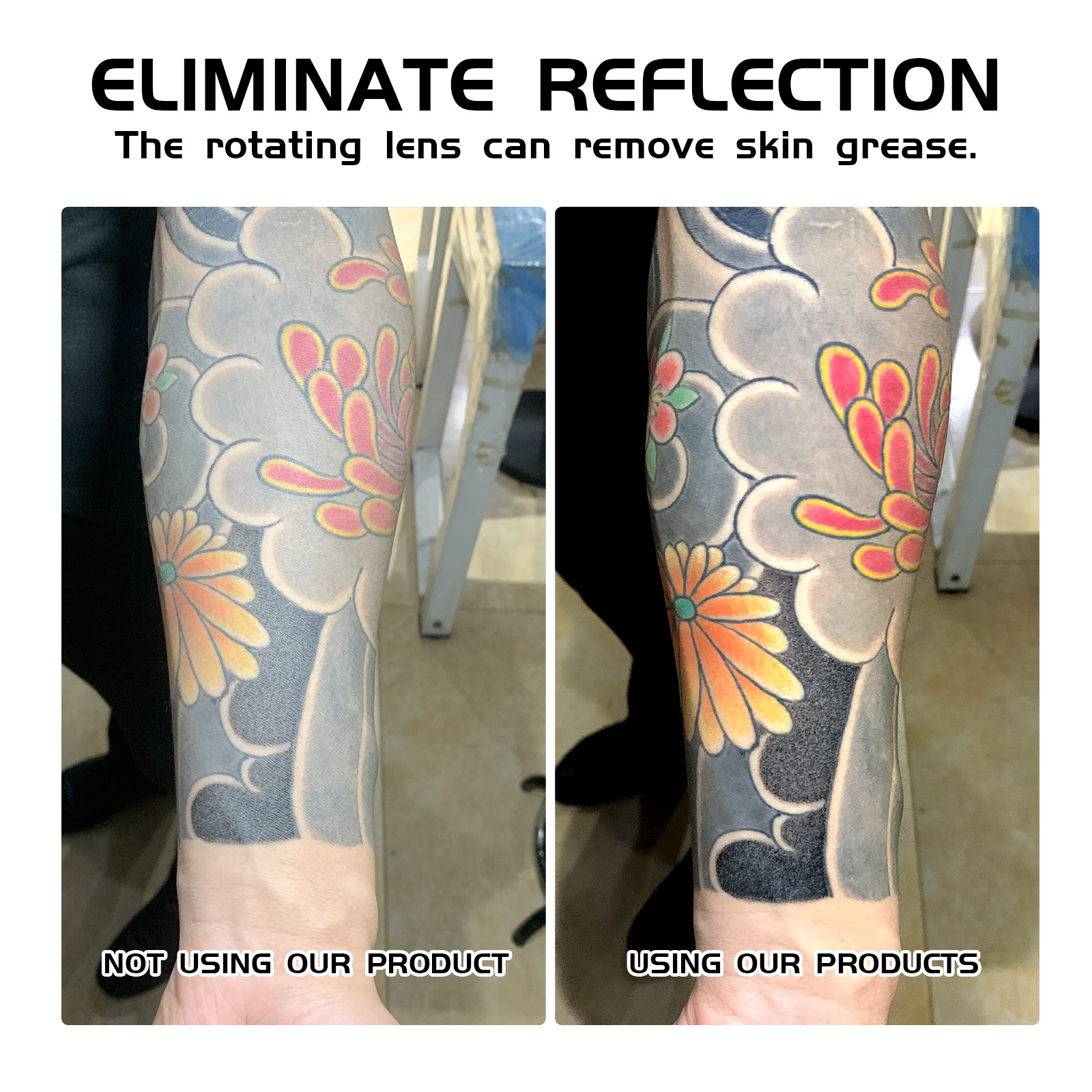 TAIDU TD17 Tattoo Photography Artifact Remove Reflection Device