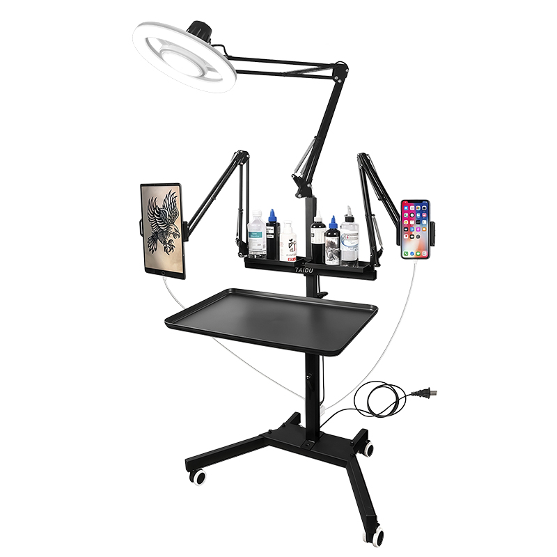 TAIDU X4 Premium Tattoo Workstation Featuring Steering Wheel Design Light