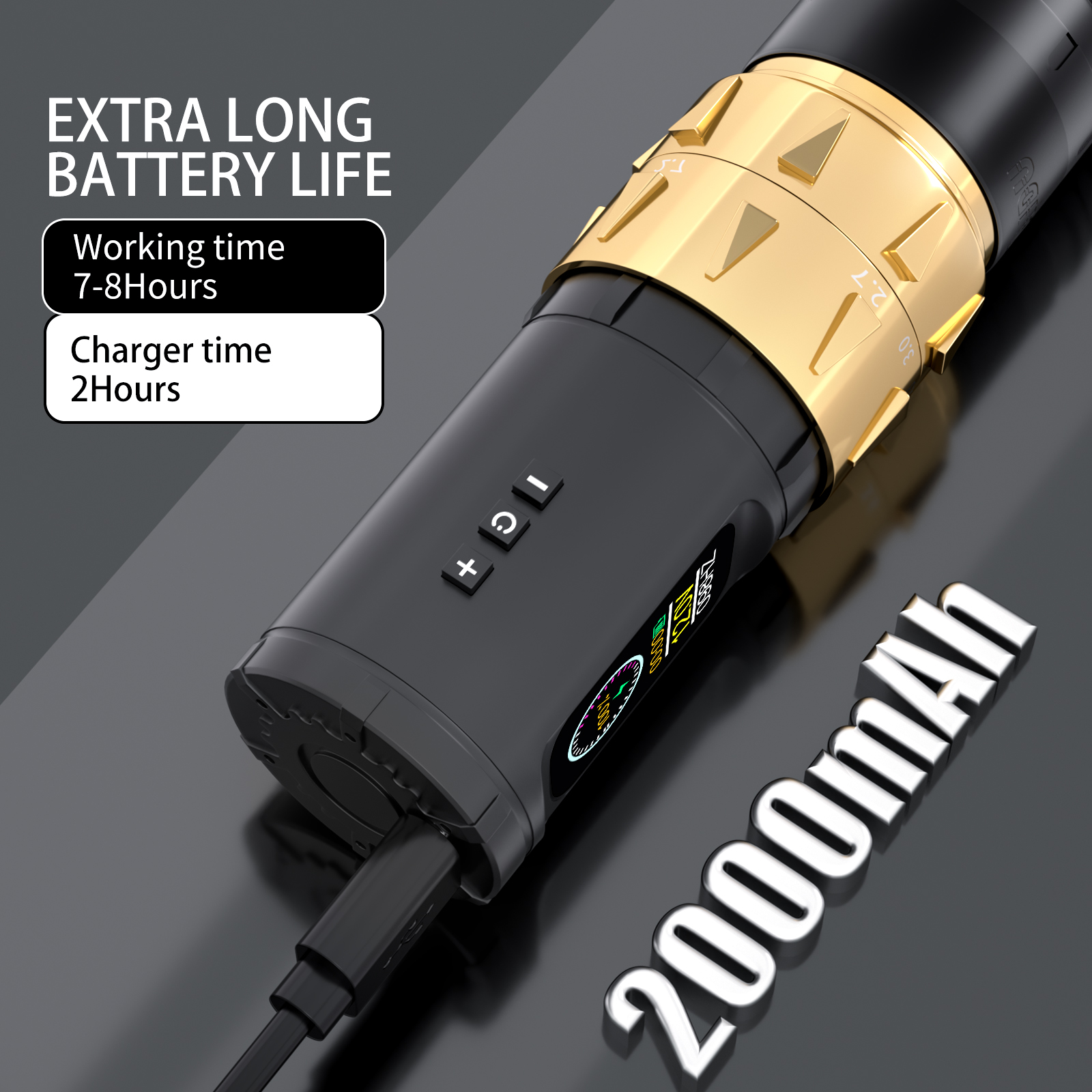 TAIDU TD028 Mengqing Wireless Dual Stage Regulation Tattoo Pen