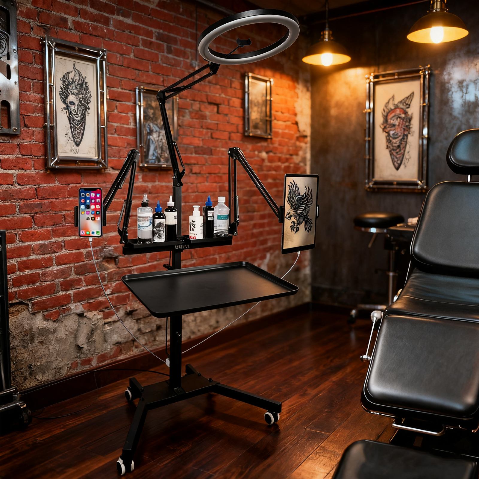 TAIDU X2 Upgraded Multi-Function Workbench with Light and Phone Holder