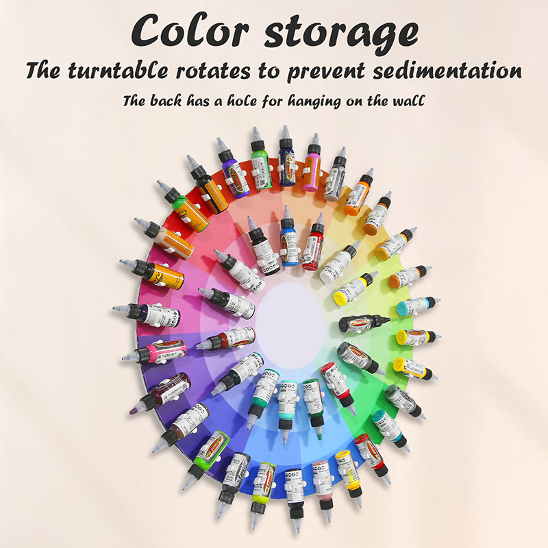 TAIDU Tattoo Color Turntable Rack Shake Ink Display Rack