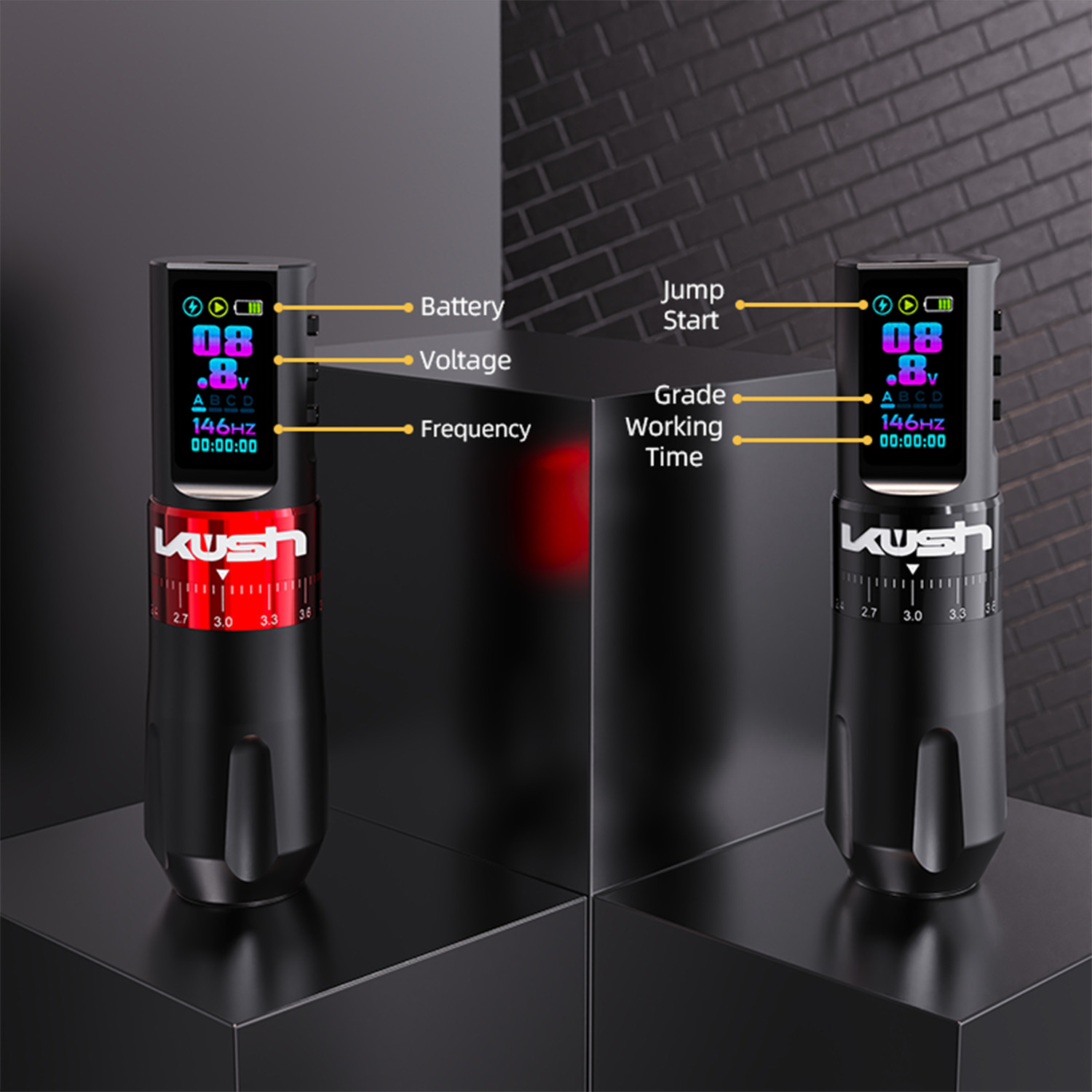 TAIDU New Multi-function adjustable stroke tattoo pen 2.4-4.2