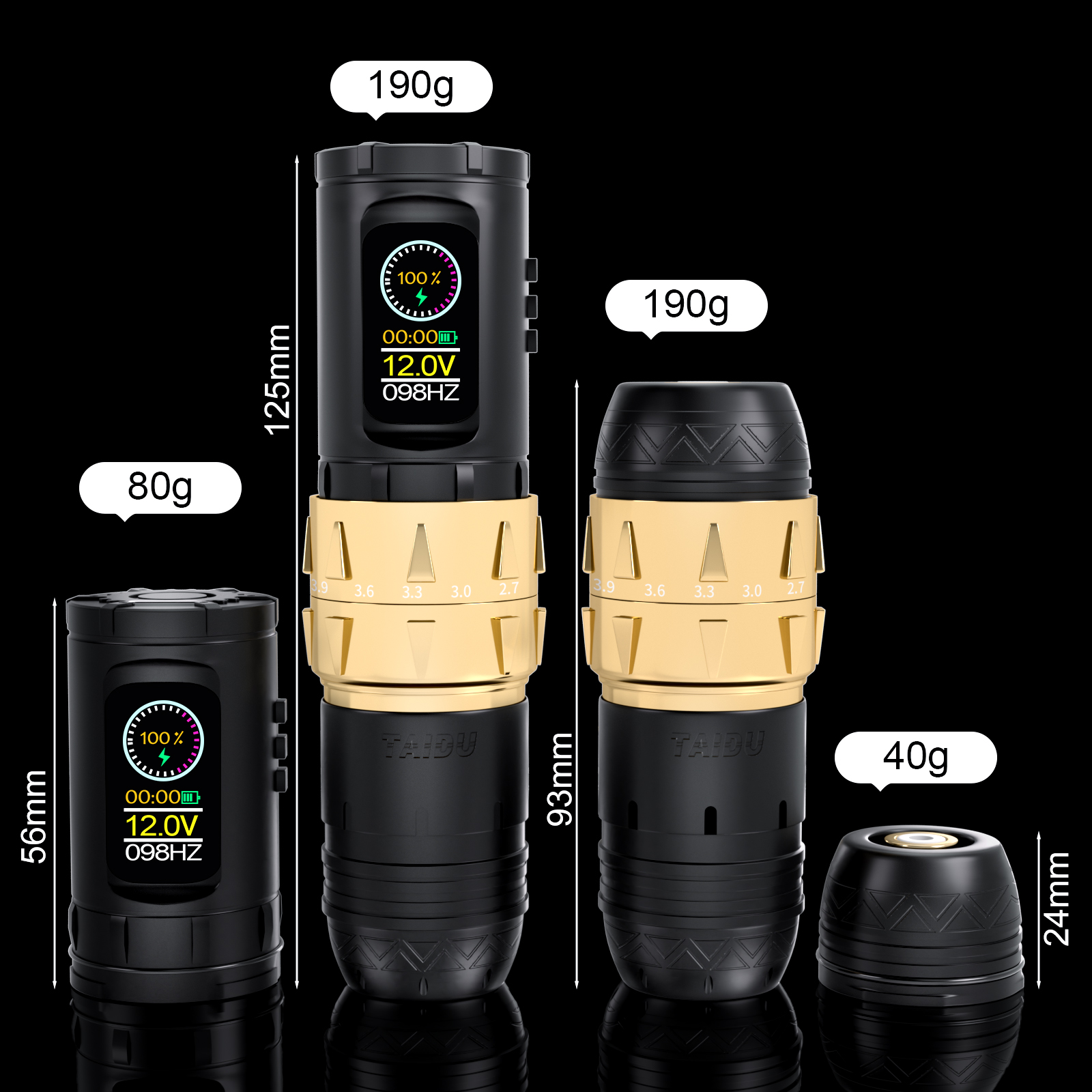 TAIDU TD028 Mengqing Wireless Dual Stage Regulation Tattoo Pen