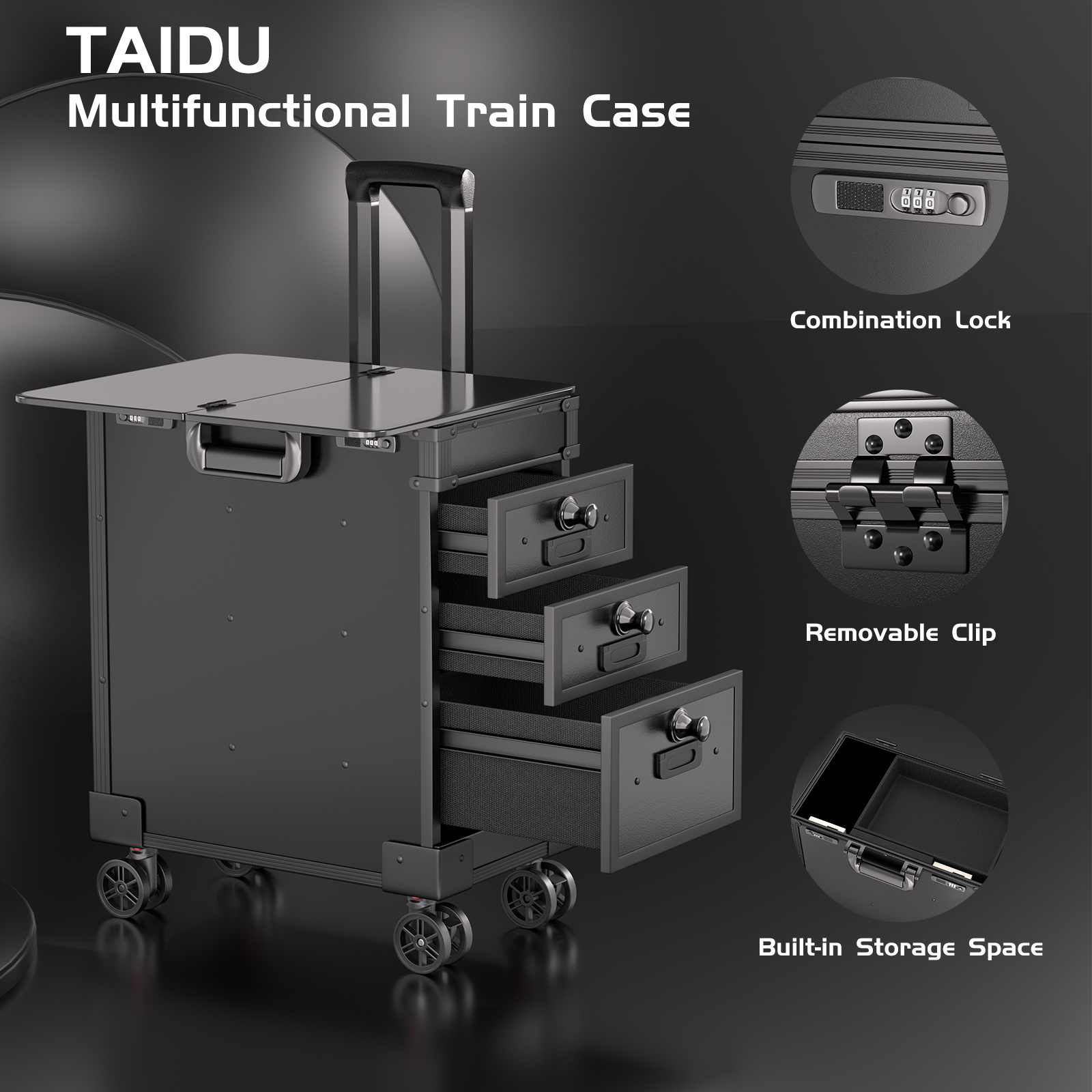 TAIDU NEW ST-27 Travel Tattoo Suitcase Trolley Case