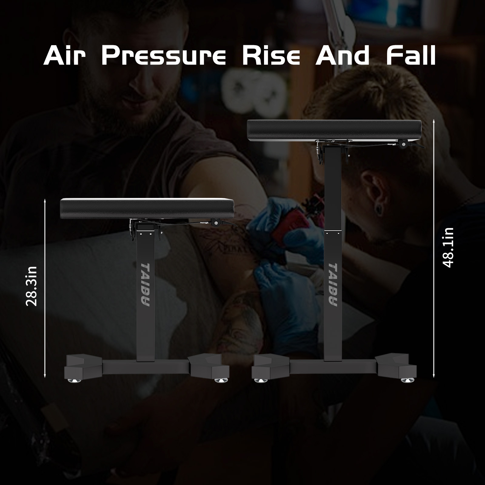 TAIDU ST-28 New Design Large Panel Air Pressure Multi-functional Armrest
