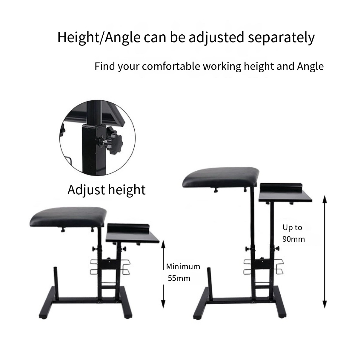 Multi-functional tattoo armrest table
