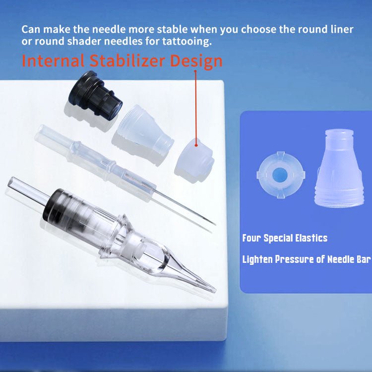 BIG WASP Tattoo Cartridges Transparent & Textured - Soft Edge Magnums