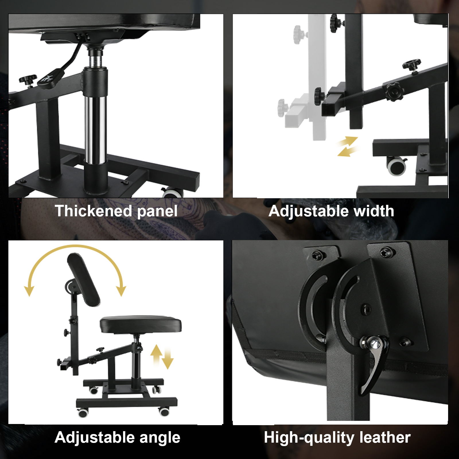 TAIDU Flash Sale New Upgraded Pneumatic Tattoo Chair Liftable