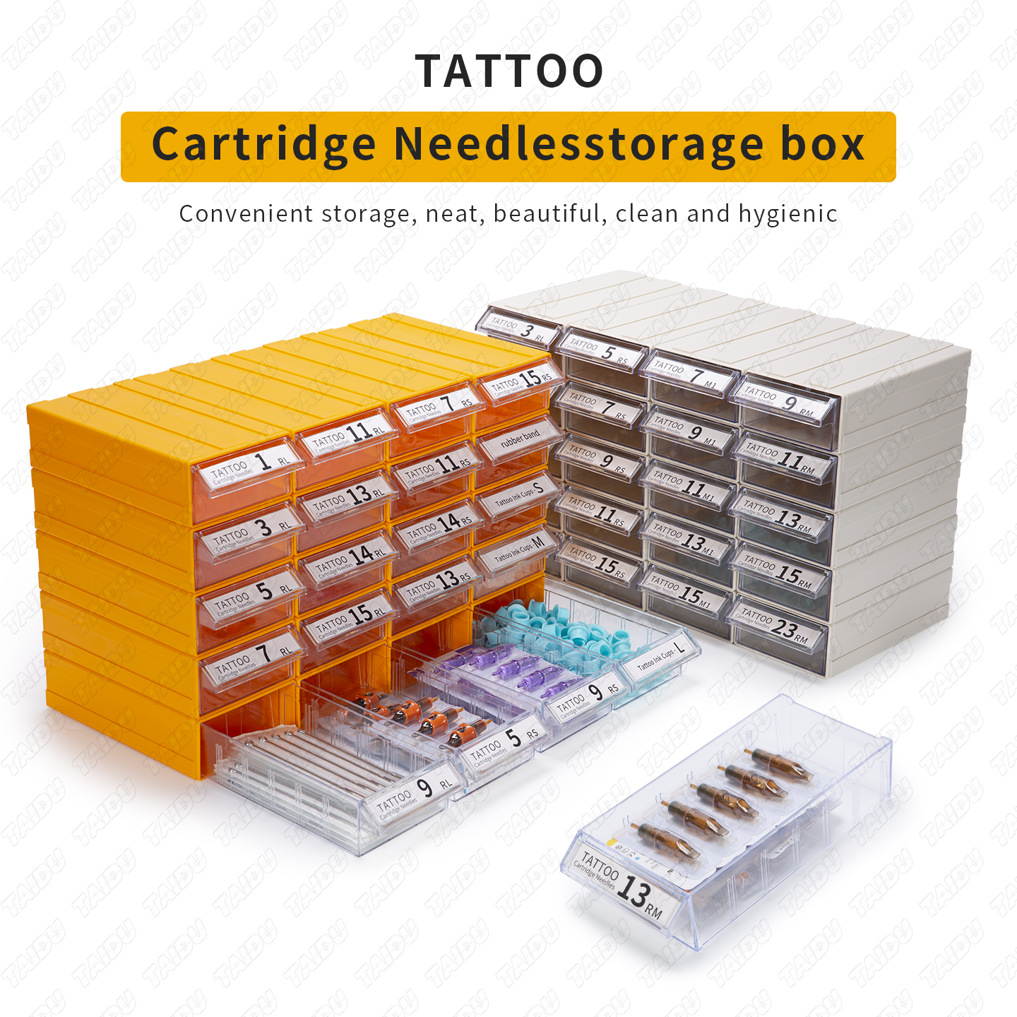 TAIDU Tattoo Cartridge Needle Storage Box