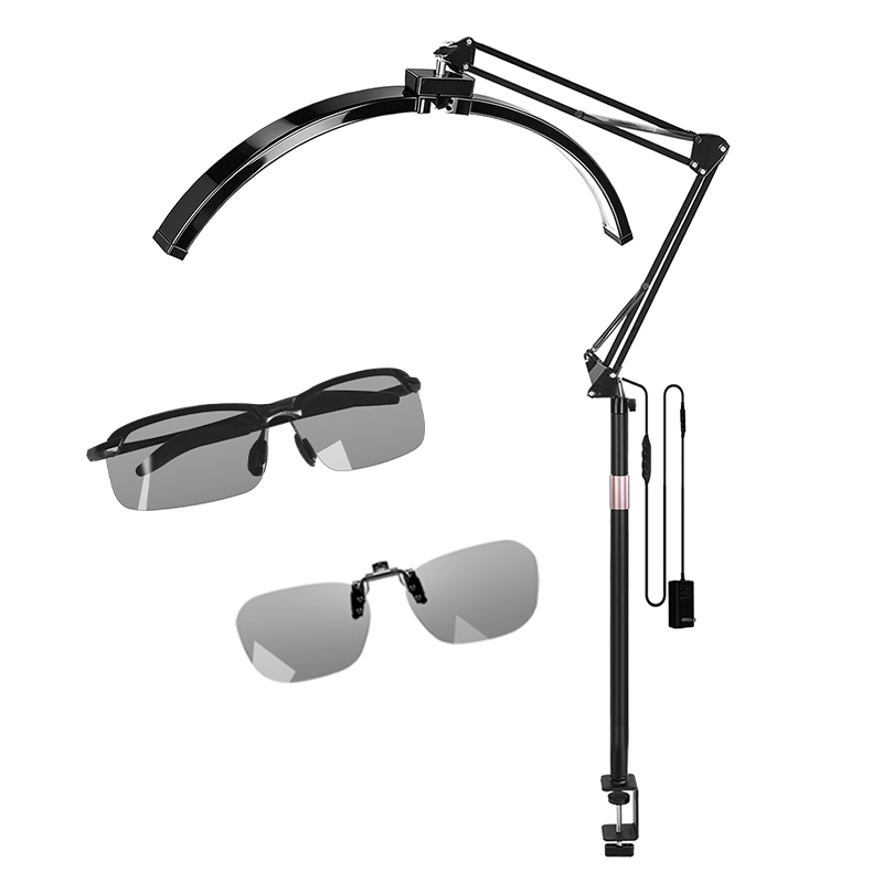 TAIDU X5 Anti-Glare Polarizing Half-Moon Desk Clamp Lamp 