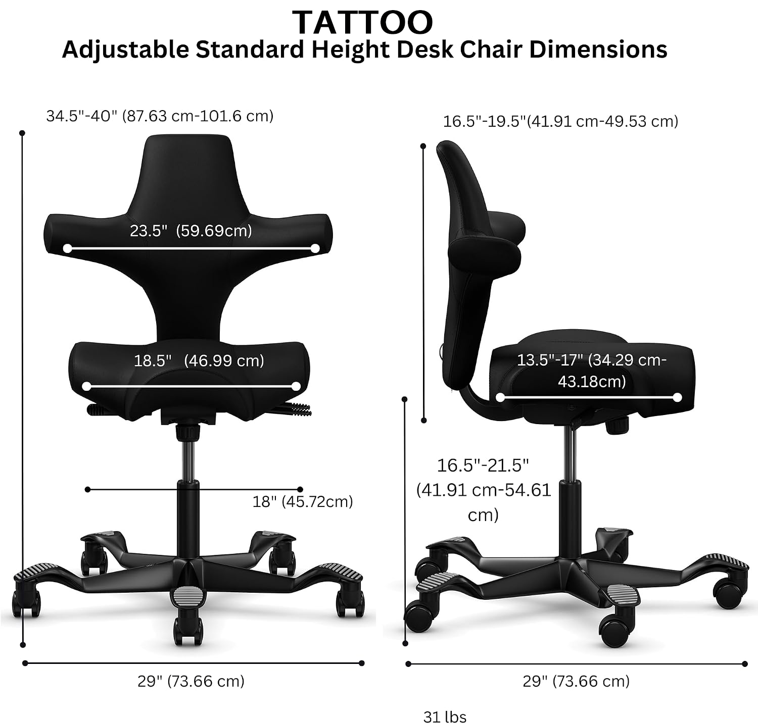 Premium Upgraded Ergonomic Tattoo Chair