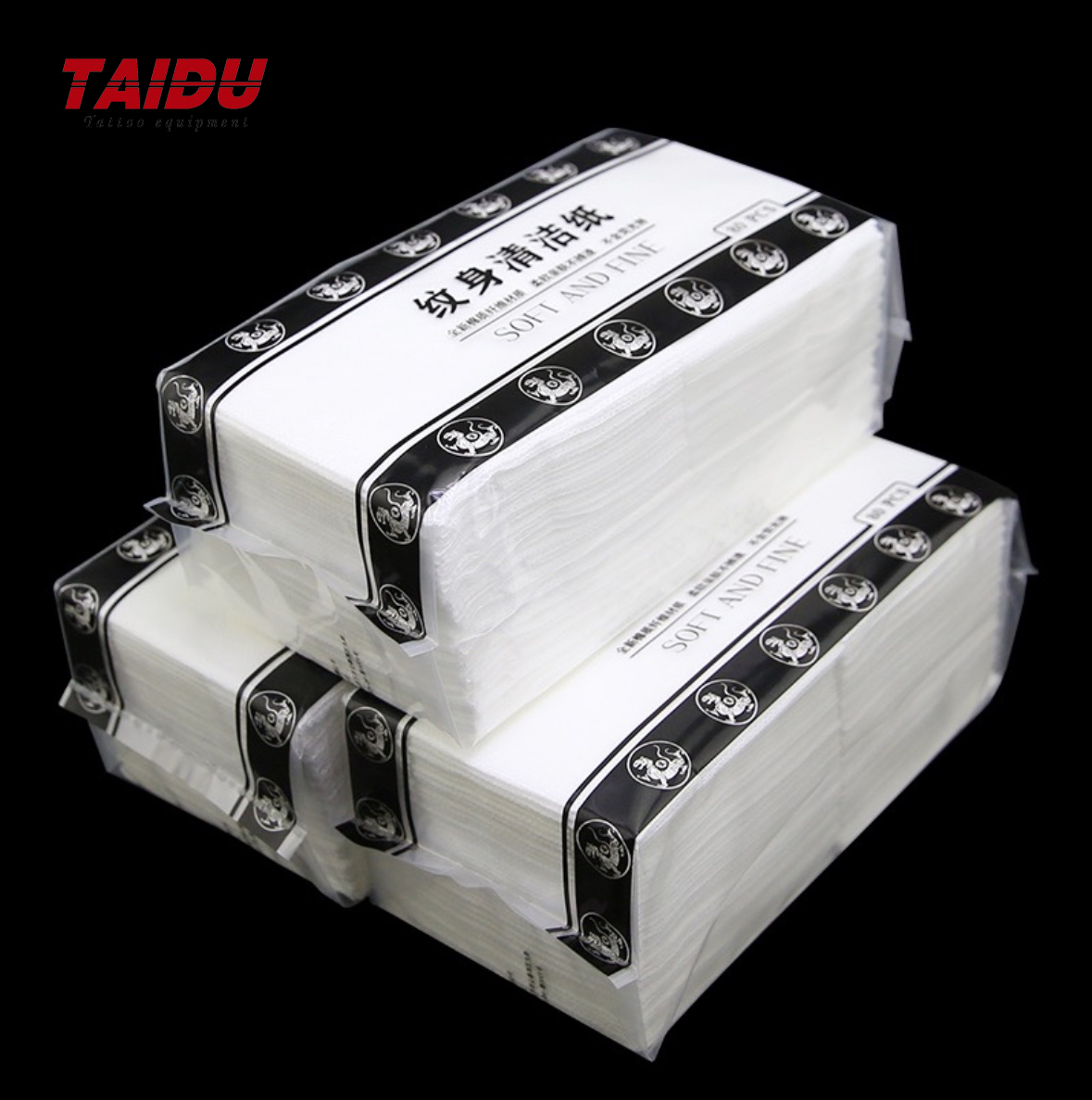 TAIDU Folded Tattoo Cleaning Paper Body Wipe Paper