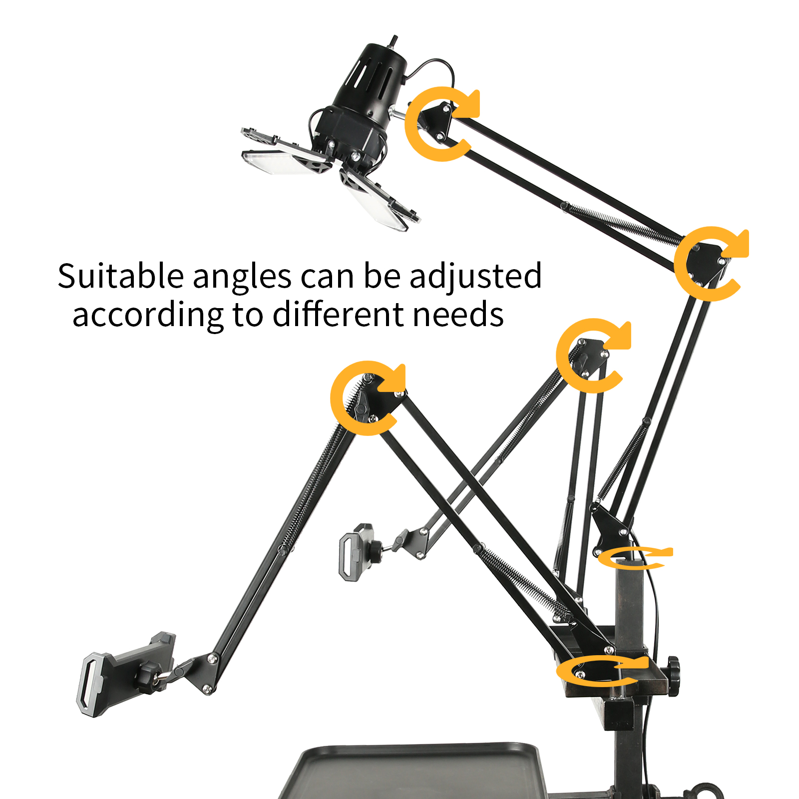 TAIDU Multi-Functional Double Holder Tattoo Bench with Light and Socket