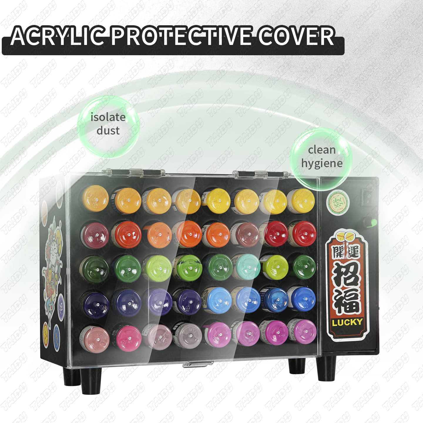 TAIDU NEW Multi-Functional Rotating Tattoo Ink Display Stand