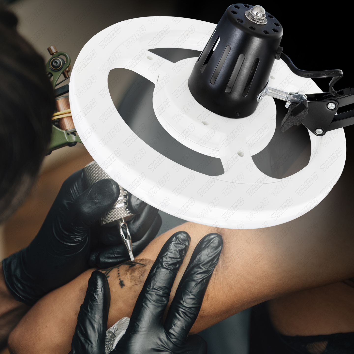TAIDU X4 Premium Tattoo Workstation Featuring Steering Wheel Design Light