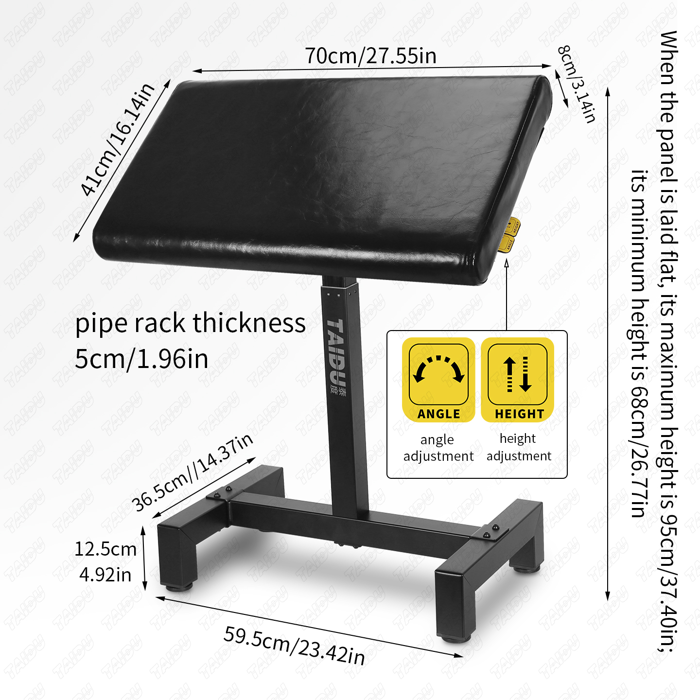 TAIDU ST-34 Multifunctional Pneumatic Armrest – Stable & Non-Wobbly