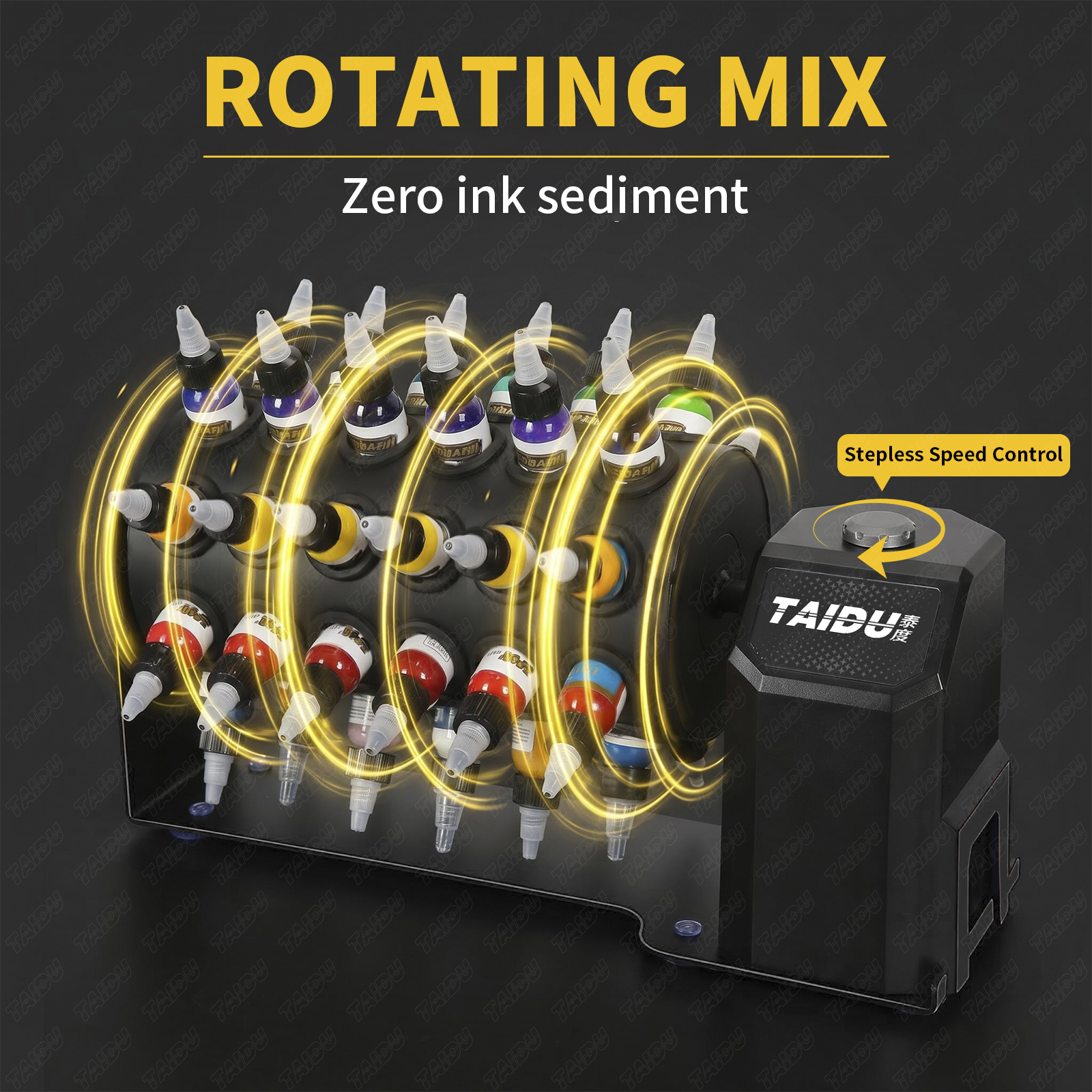 TAIDU New Rotary Tattoo Ink Rack 48h Holes 1oz
