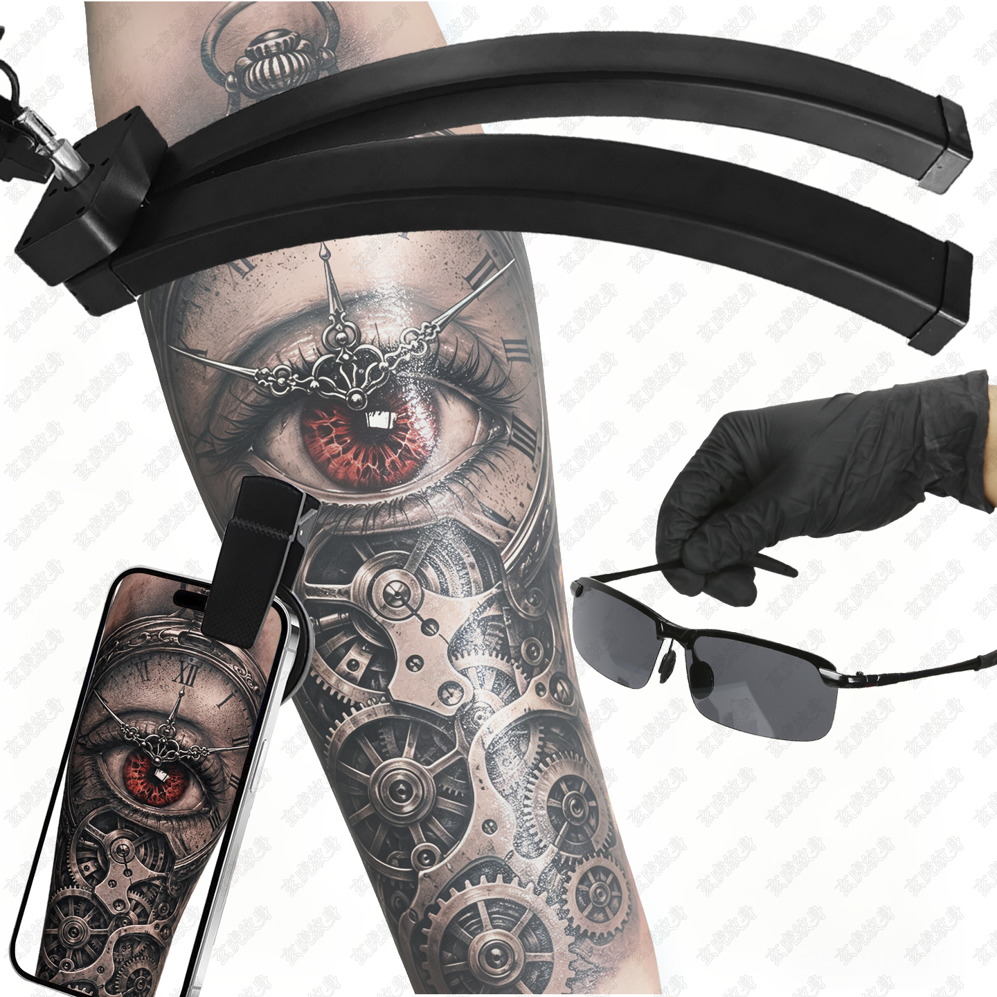 TAIDU X5 Anti-Glare Floor Stand Tattoo Shading Light 