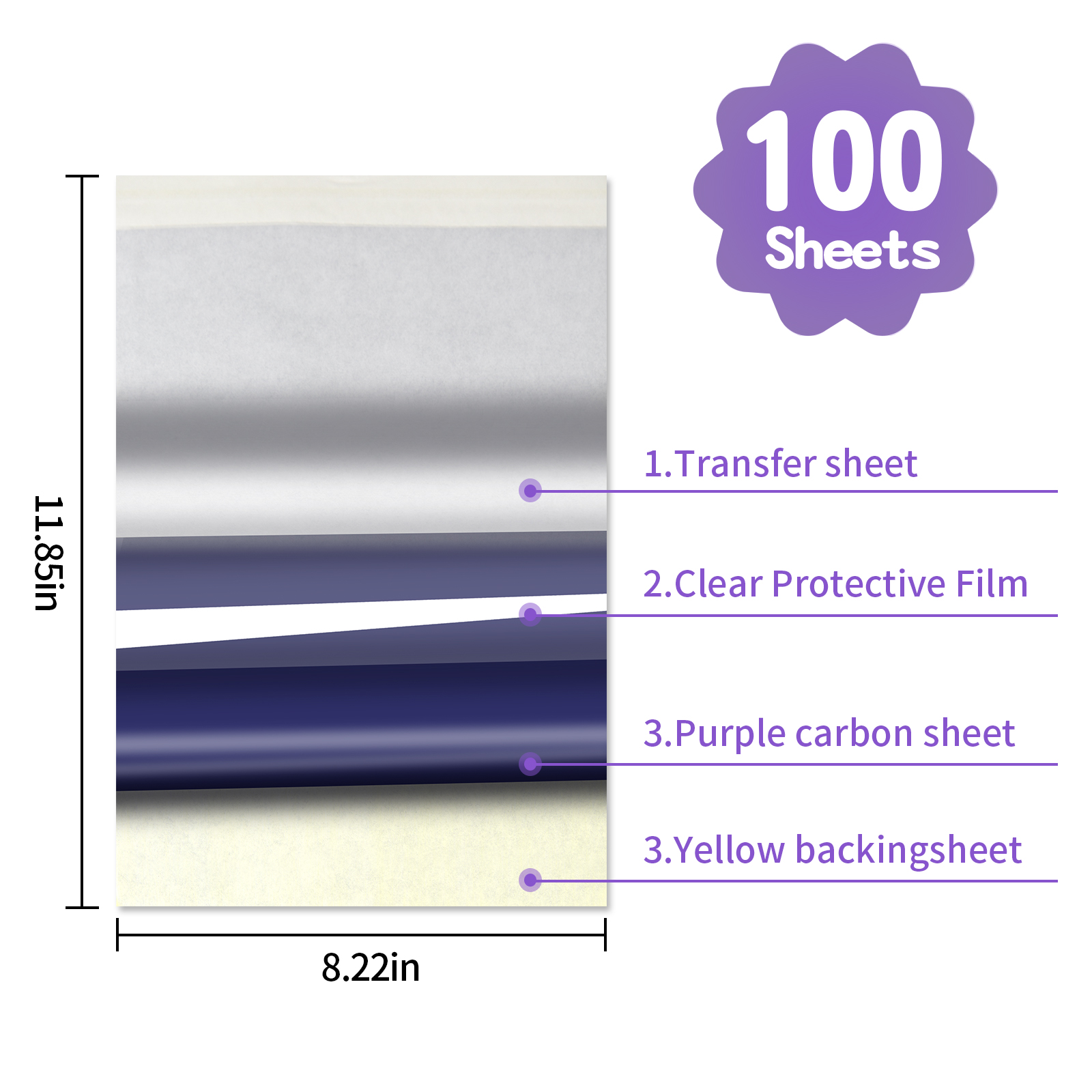 Taidu 5D double-layer transfer paper（Both white paper and transparent paper can be printed on.）