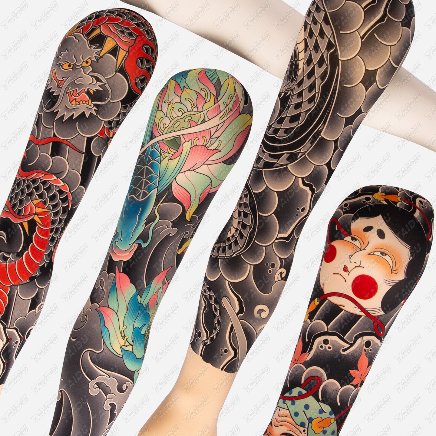 TAIDU Silicone arm tattoo, suitable for practice and display