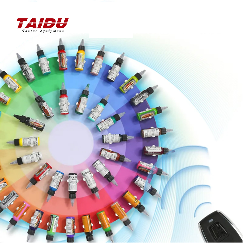TAIDU Tattoo Color Turntable Rack Shake Ink Display Rack