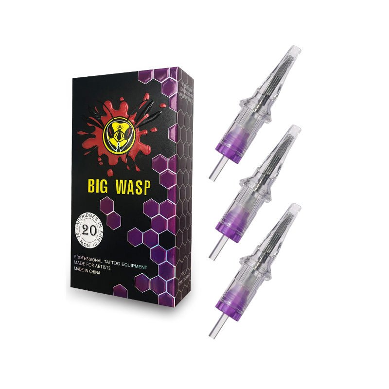 BIG WASP Tattoo Cartridges Transparent & Textured - Soft Edge Magnums