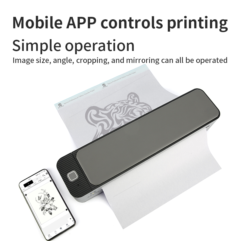 TAIDU A3/A4 Wireless Bluetooth Tattoo Stencil Printer