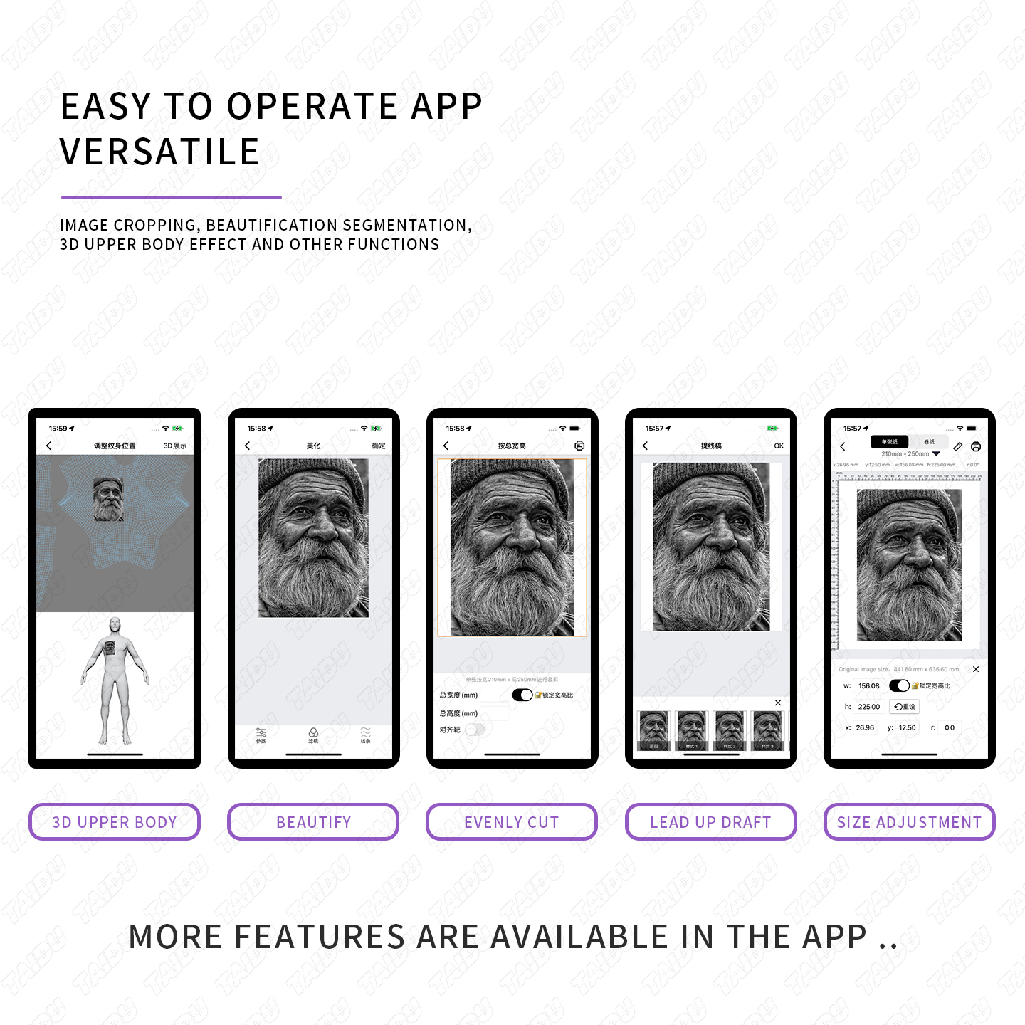 TAIDU New P19 Printer + Roll-to-Roll Transfer Paper Set