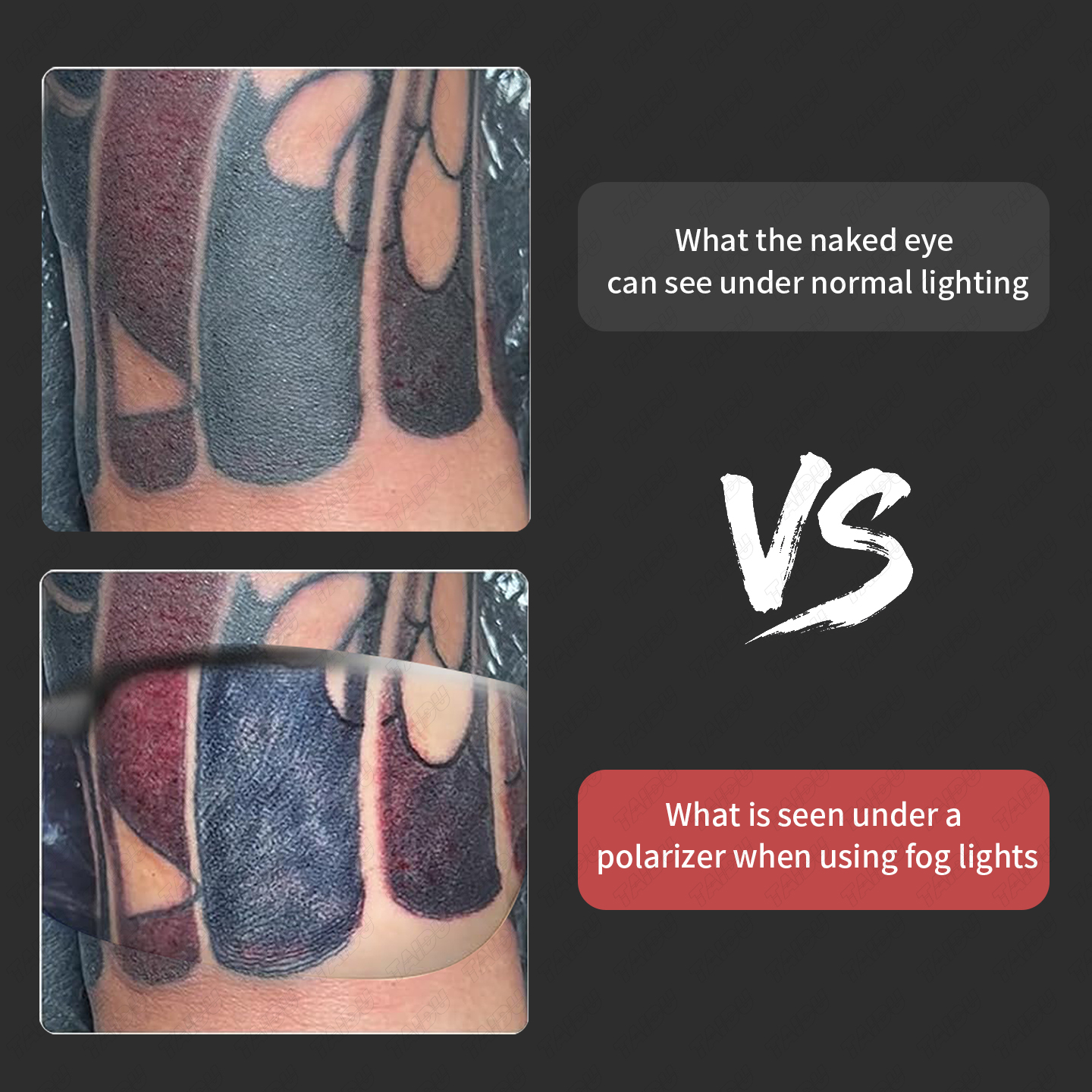 TAIDU New Tattoo Headlamp & Anti-Glare Glasses Kit