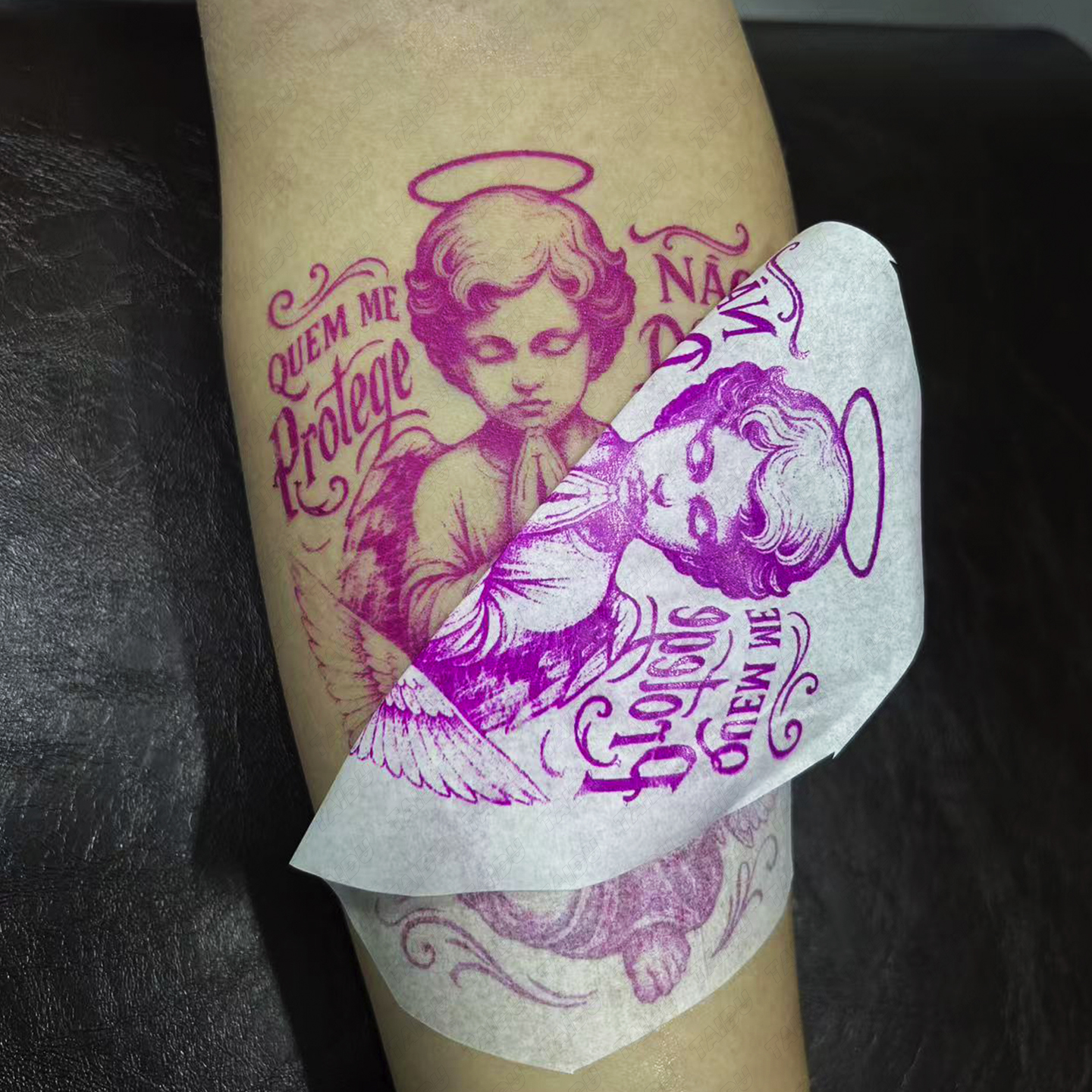 TAIDU Premium Pink Tattoo Transfer Paper New Edition 100 Sheets/Box