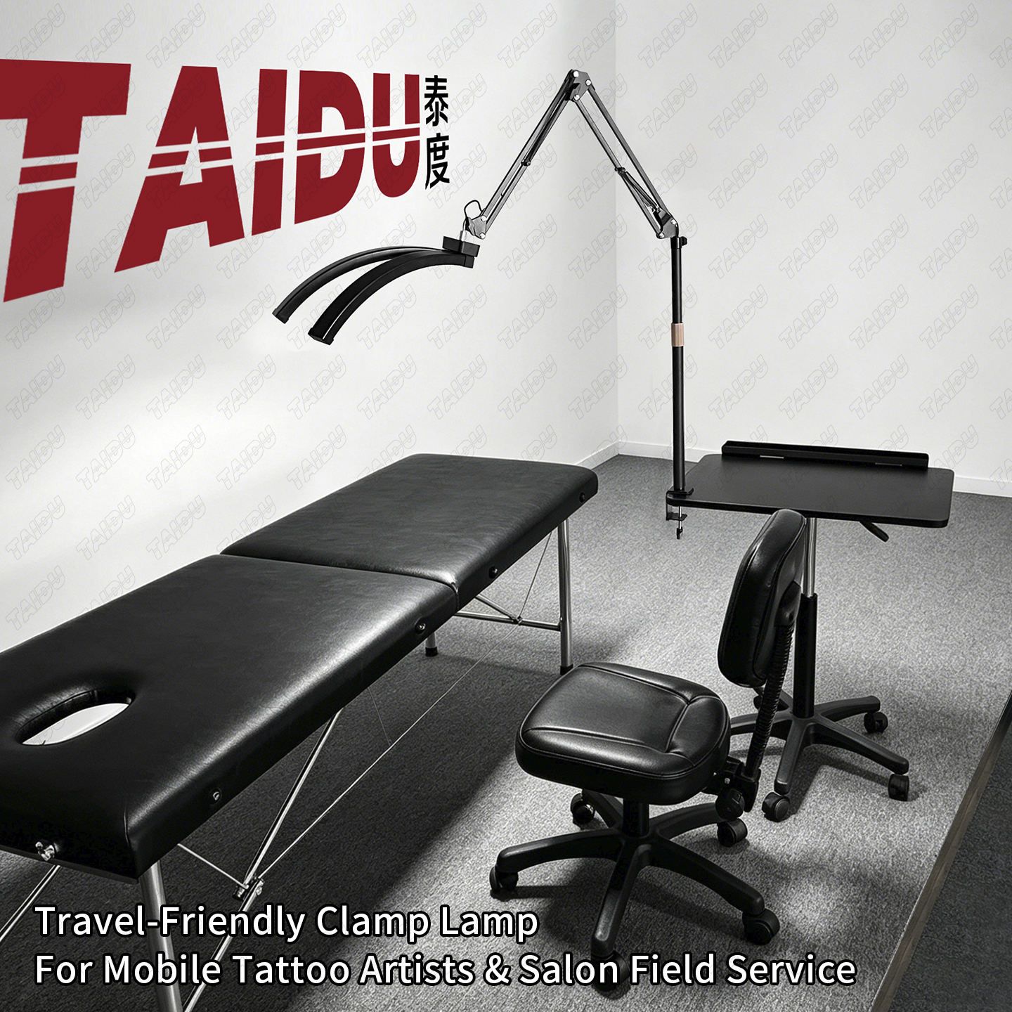 TAIDU X5 Anti-Glare Polarizing Half-Moon Desk Clamp Lamp 