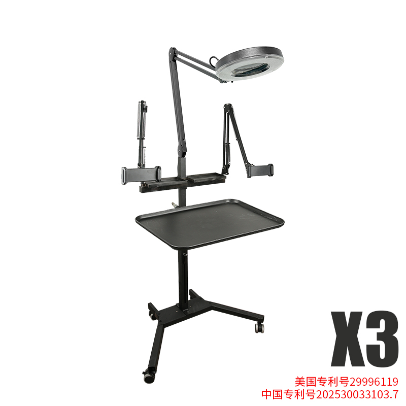 TAIDU Promotion Multi-functional double holder tattoo bench with light