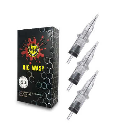 BIG WASP Cartridges Transparent & Textured Needles-Round Liner
