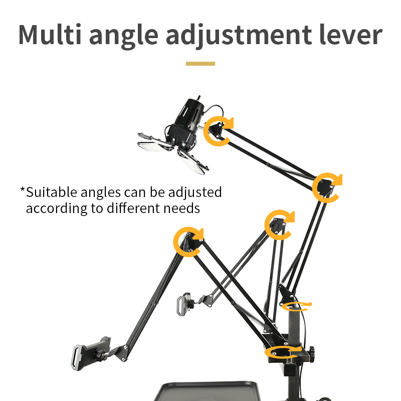 TAIDU Multi-functional double holder tattoo bench with light