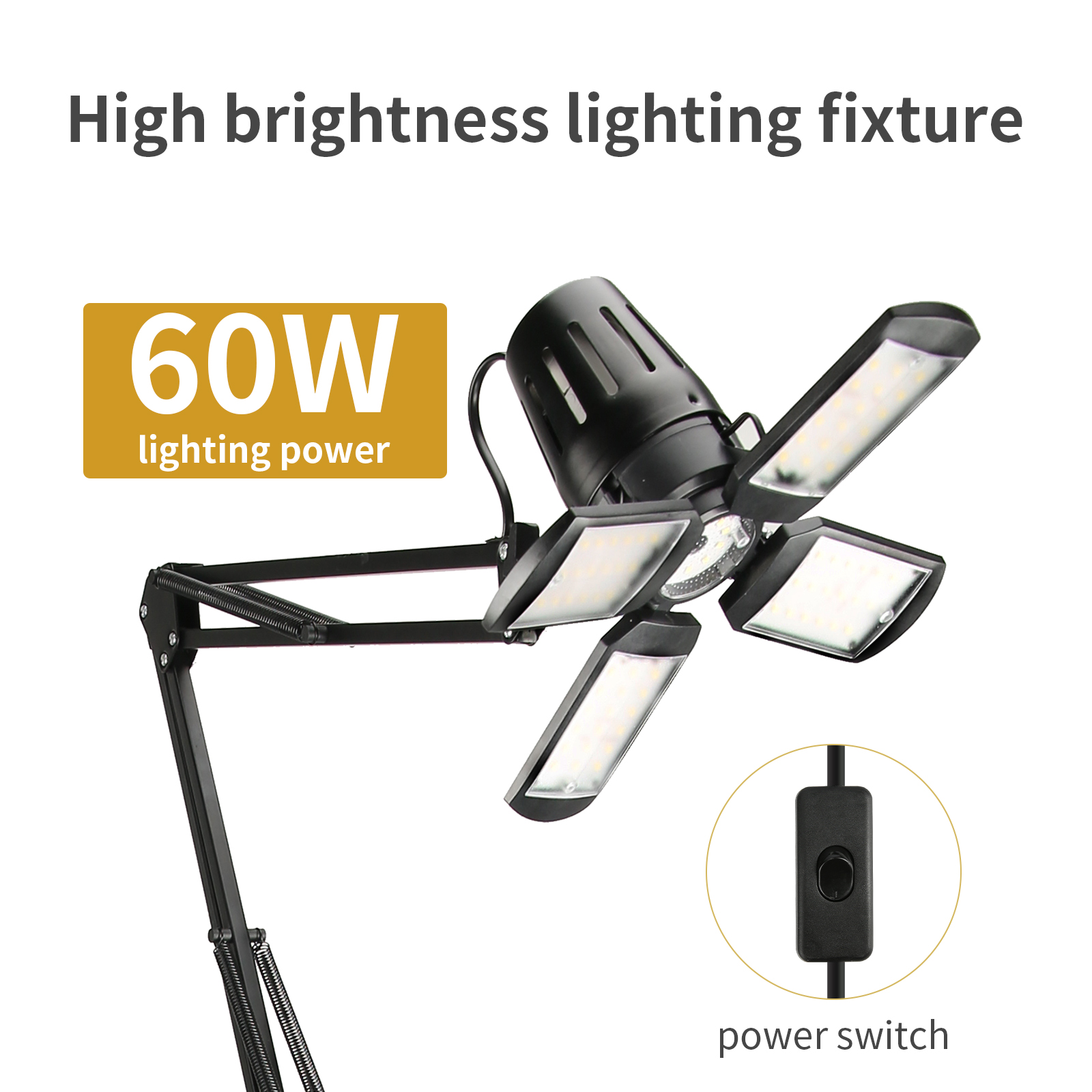 TAIDU Multi-Functional Double Holder Tattoo Bench with Light and Socket