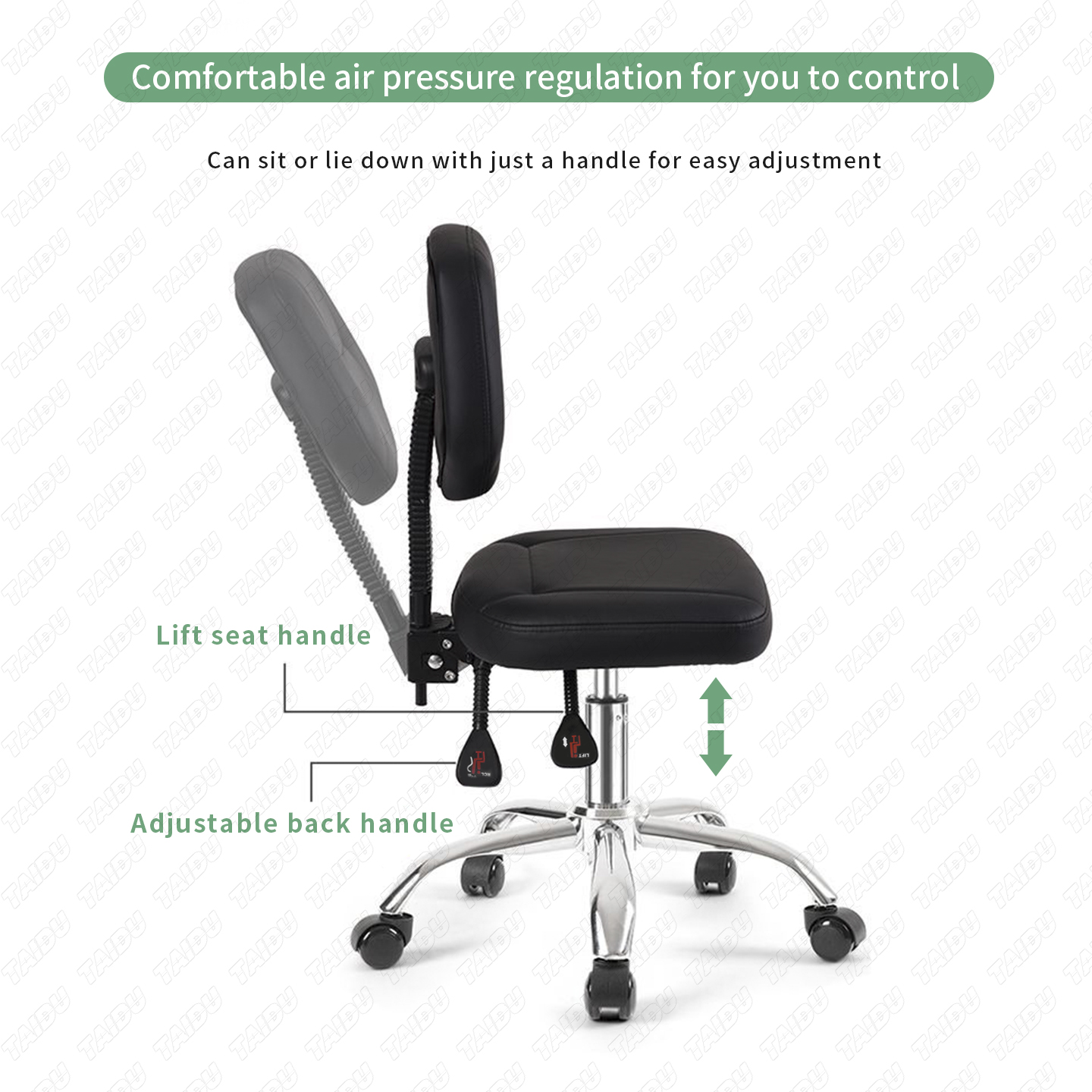 Multi-functional new model pneumatic lift tattoo chair （Special Launch Offer）