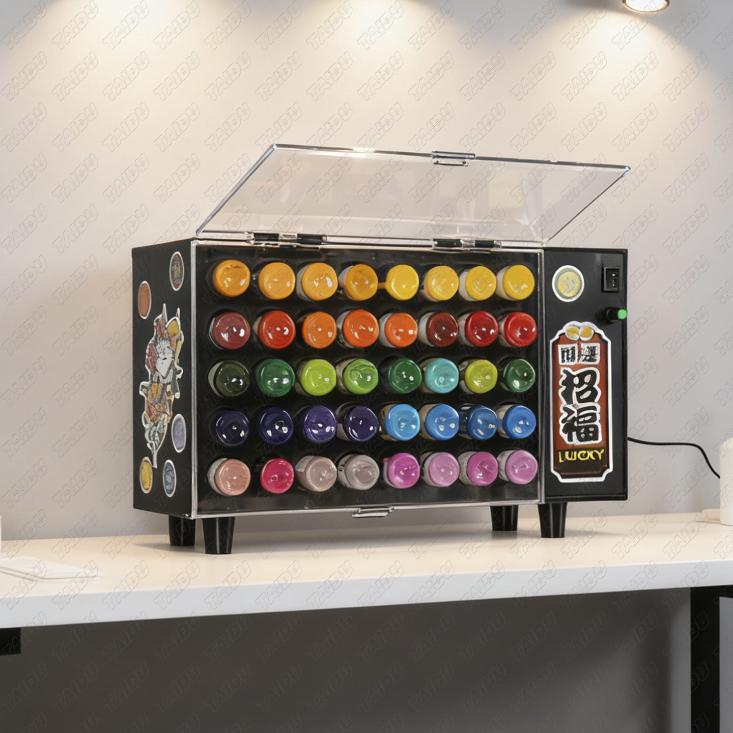 TAIDU NEW Multi-Functional Rotating Tattoo Ink Display Stand