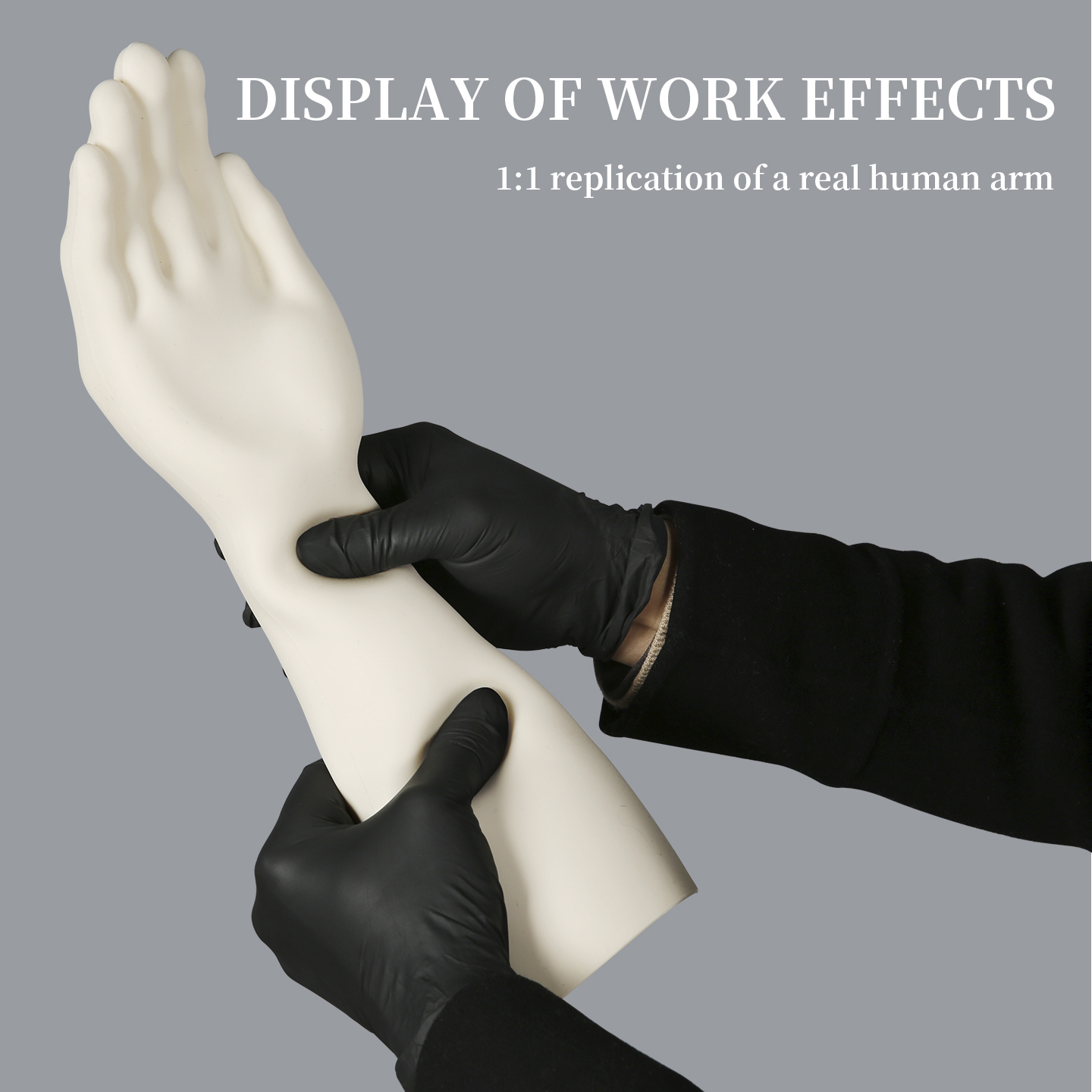 TAIDU High-Quality Tattoo Practice Silicone Forearm with Hand