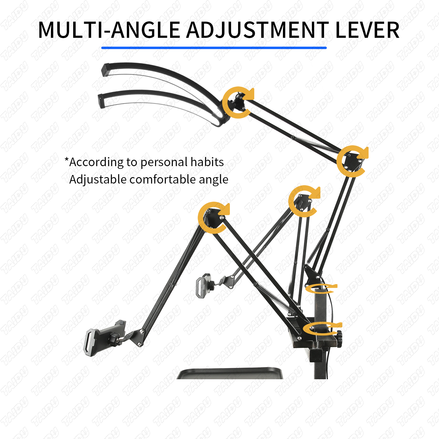 TAIDU Professional Tattoo Workstation with Foldable Half-Moon Light